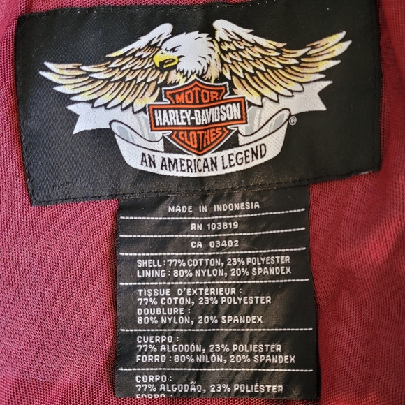 Harley Davidson  Women's Jacket Dark Gray with zippers Medium - Picture 9 of 15